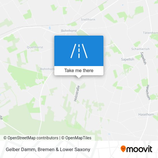 Gelber Damm map