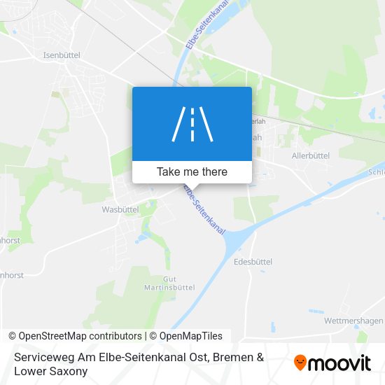 Serviceweg Am Elbe-Seitenkanal Ost map