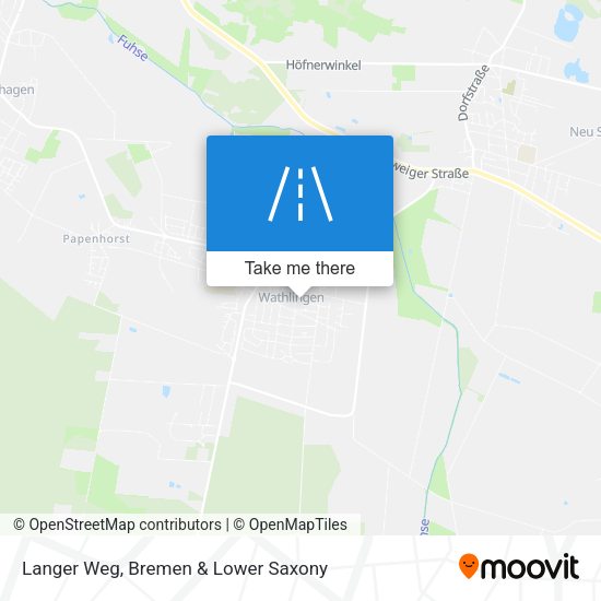Langer Weg map