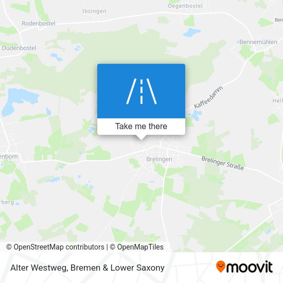 Alter Westweg map