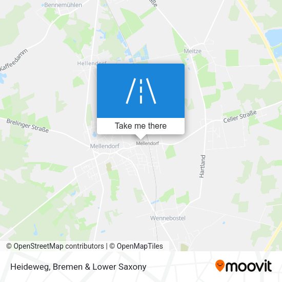 Heideweg map