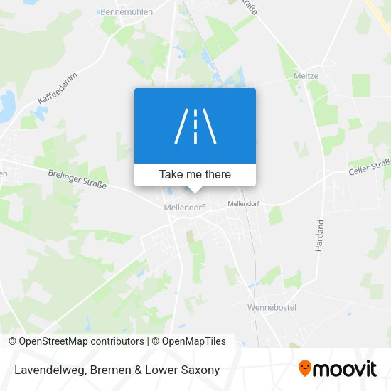 Lavendelweg map