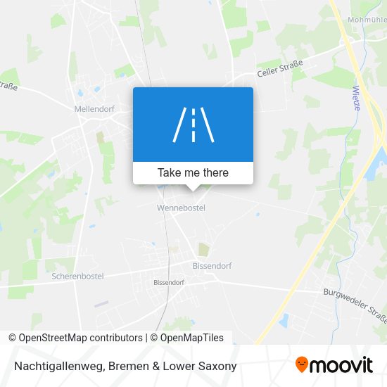 Nachtigallenweg map