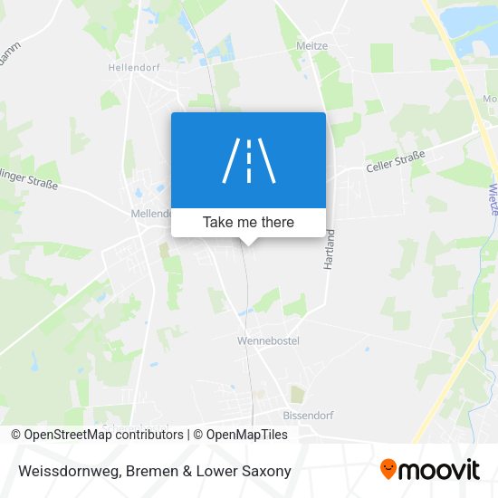 Weissdornweg map
