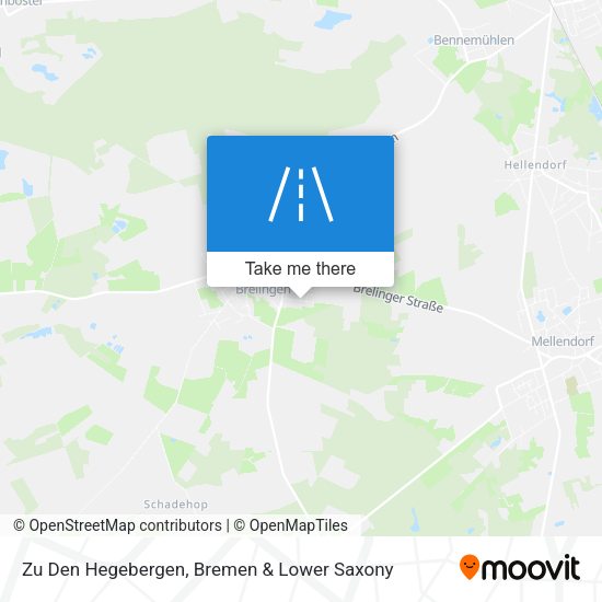 Zu Den Hegebergen map