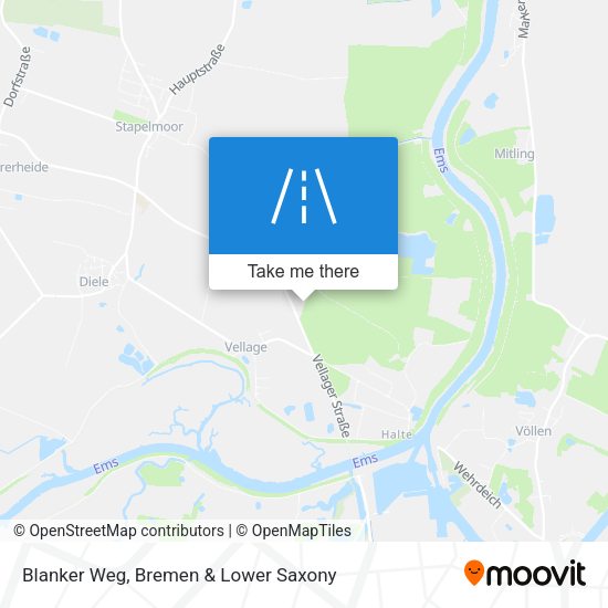 Blanker Weg map