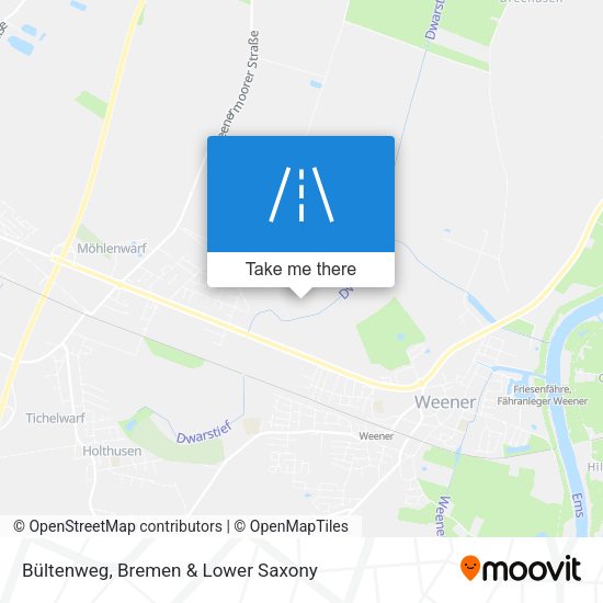 Bültenweg map