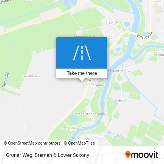 Grüner Weg map