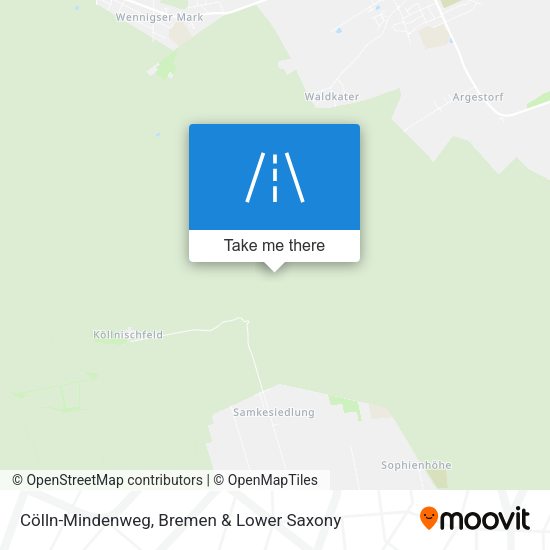 Cölln-Mindenweg map