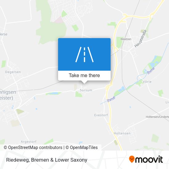 Riedeweg map