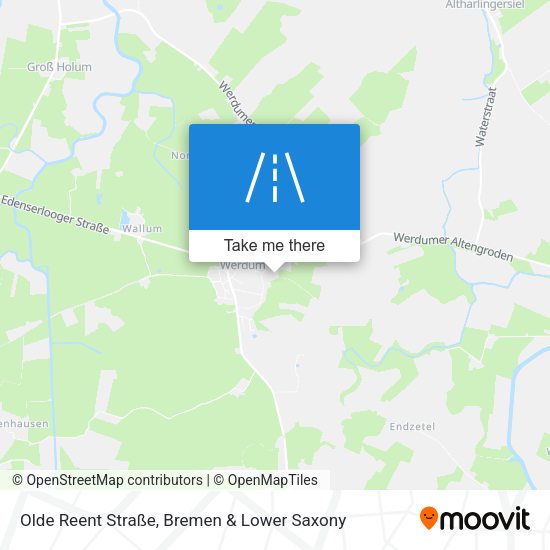 Olde Reent Straße map