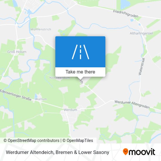Werdumer Altendeich map