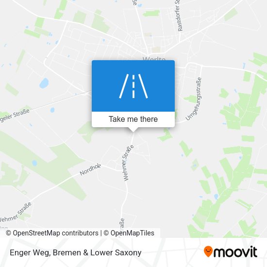 Enger Weg map