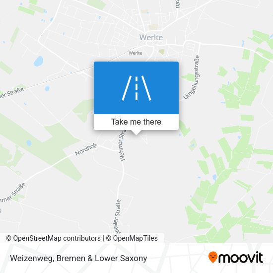 Weizenweg map