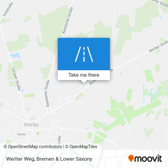 Werlter Weg map