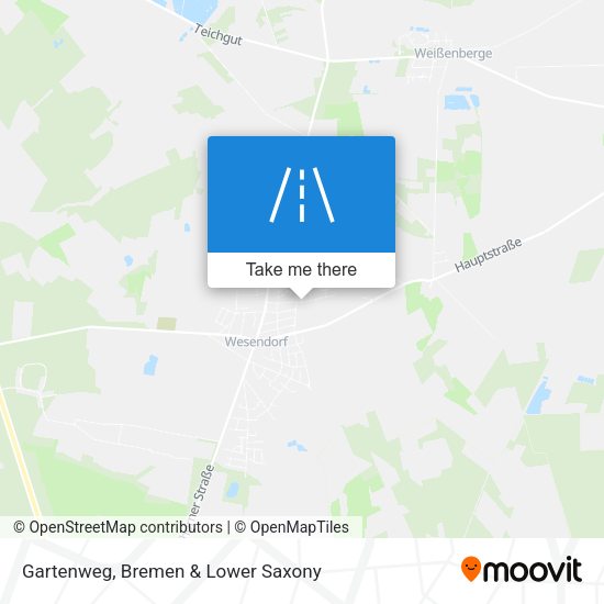Gartenweg map