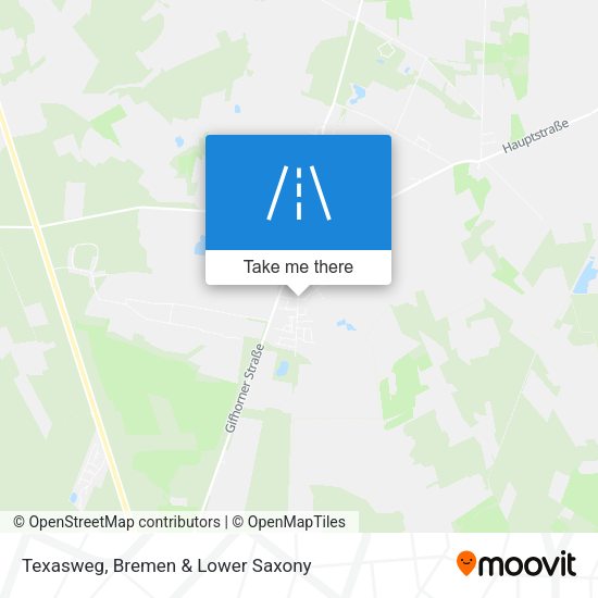 Texasweg map
