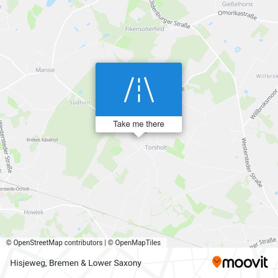 Hisjeweg map