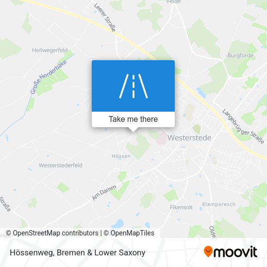 Hössenweg map