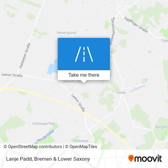 Lanje Padd map