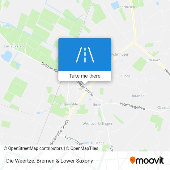 Die Weertze map