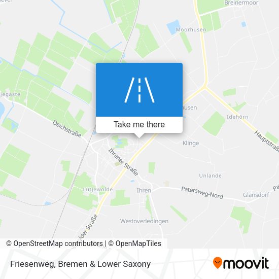 Friesenweg map