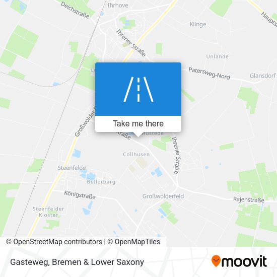 Gasteweg map