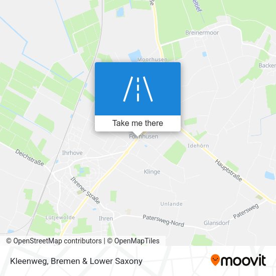 Kleenweg map