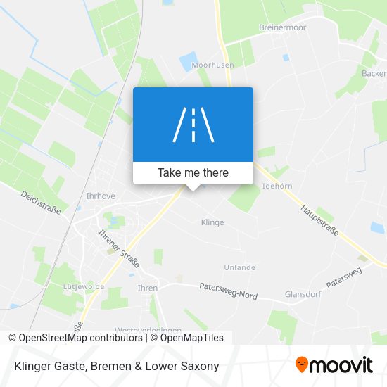 Klinger Gaste map