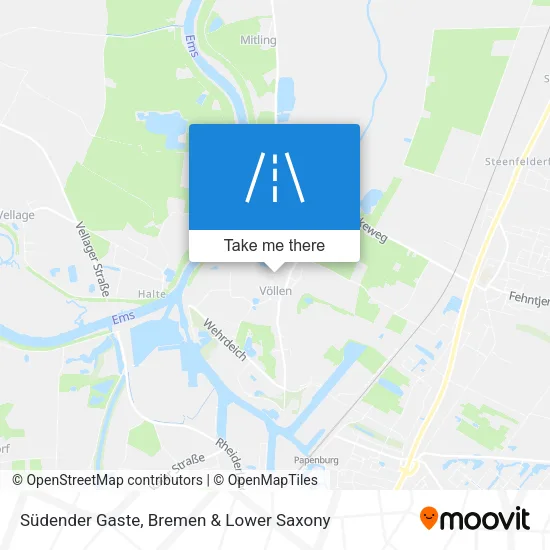 Карта Südender Gaste