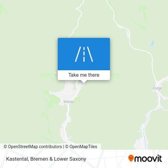 Kastental map