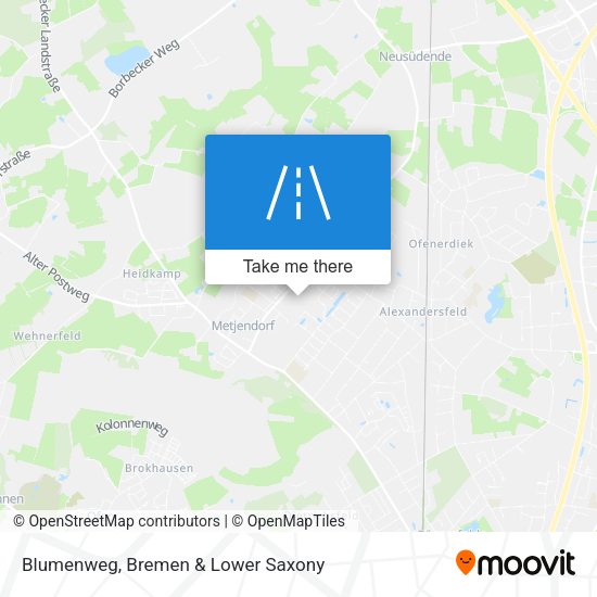 Blumenweg map