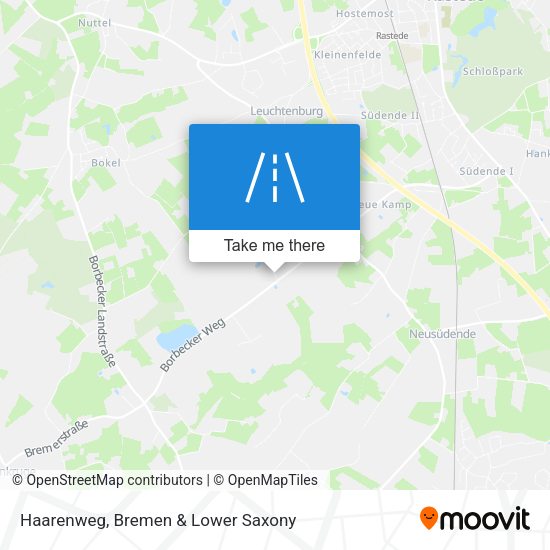 Haarenweg map