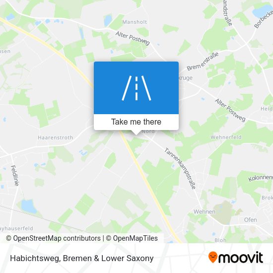 Habichtsweg map