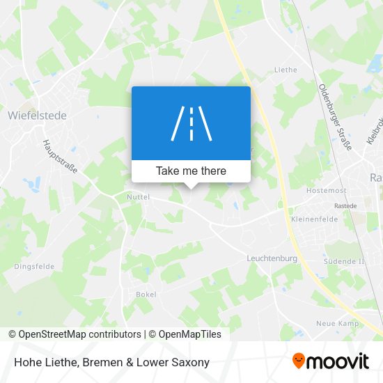 Hohe Liethe map