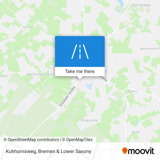 Kuhhornsweg map