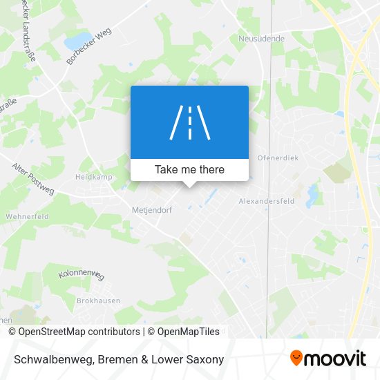 Schwalbenweg map