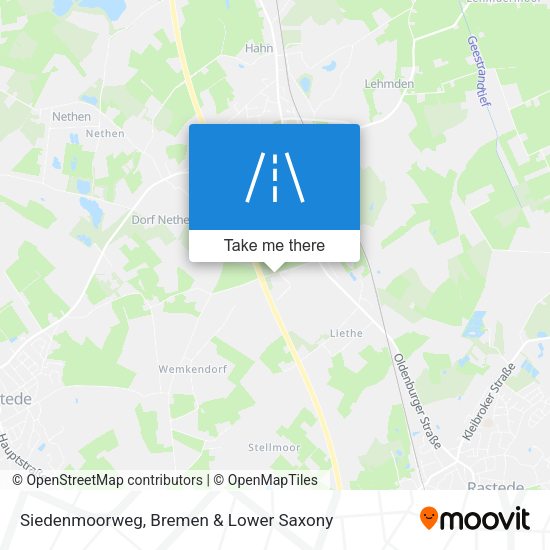 Siedenmoorweg map