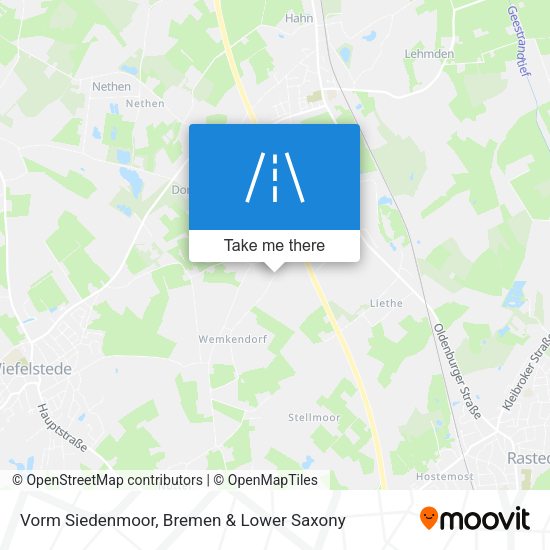 Vorm Siedenmoor map