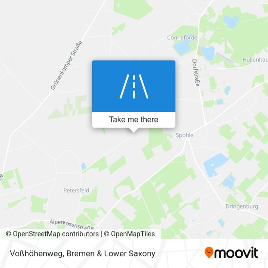 Voßhöhenweg map