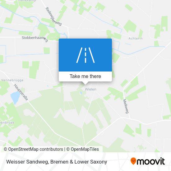 Weisser Sandweg map
