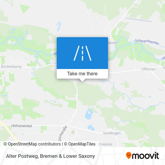 Alter Postweg map