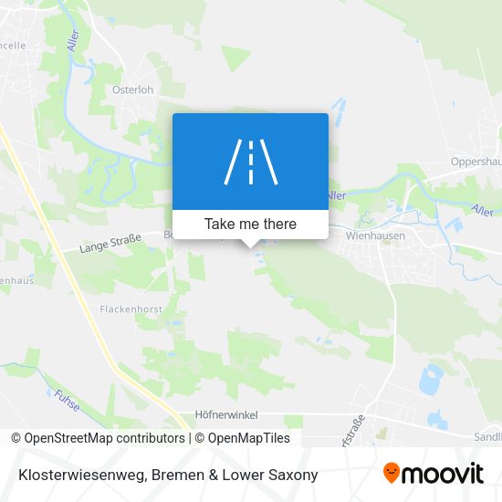 Klosterwiesenweg map