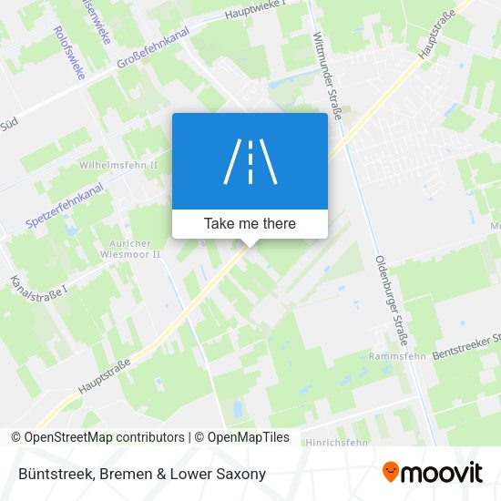 Büntstreek map