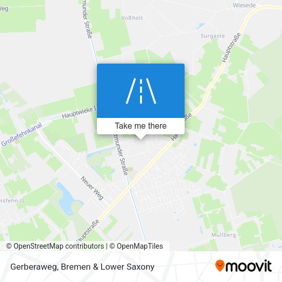 Gerberaweg map