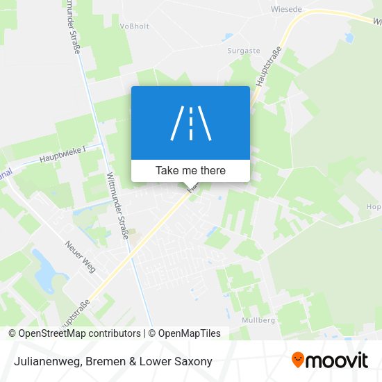 Julianenweg map