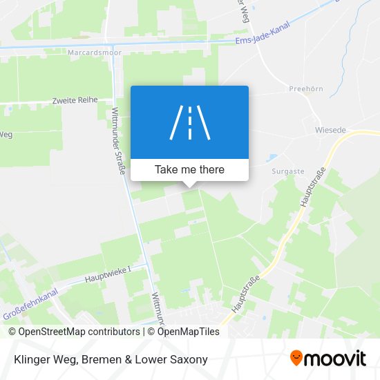 Klinger Weg map