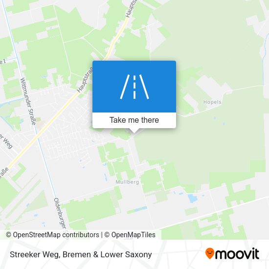 Streeker Weg map