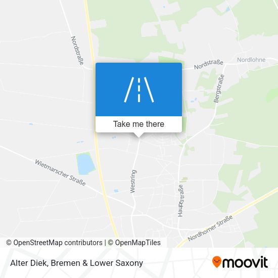 Alter Diek map