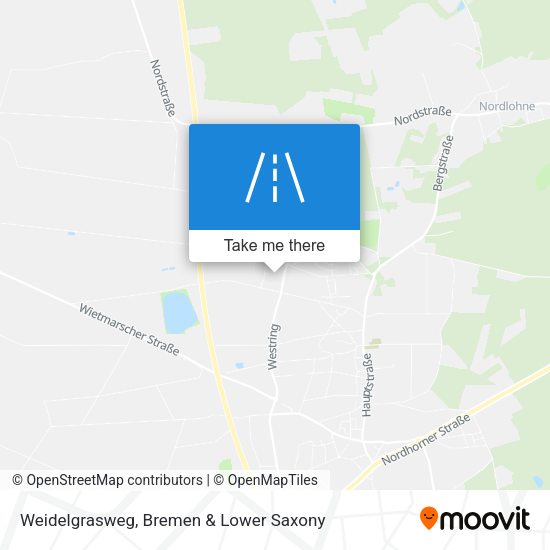 Weidelgrasweg map